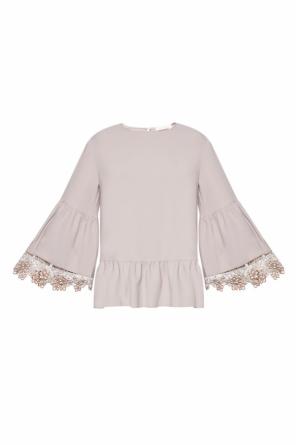 Top with a lace finish, zdjęcie 1 Top with a lace finish od See By Chloe